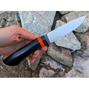 ЧОРНИЙ ПОМАРАНЧ ніж ручної роботи майстра Влада Величка, сталь N690, 61 HRC. Photo 3